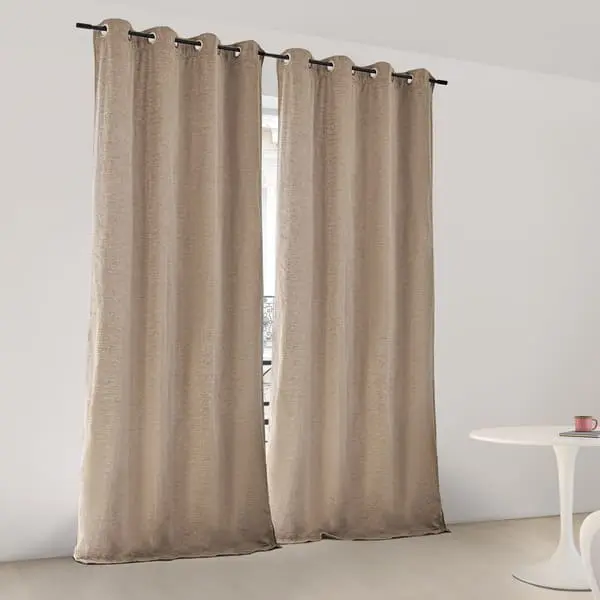 Beige curtains